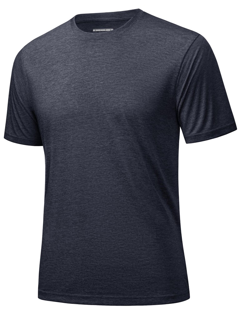 Mens Short Sleeve Athletic Shirt Gym Workout Runing Performance Dry Fit Casual T