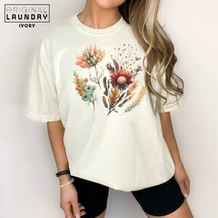 Boho Wildflower Botanical Nature Floral Comfort Tee