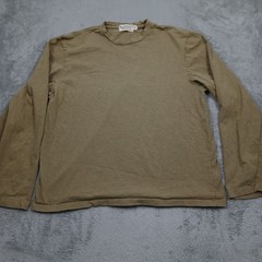 RRL Shirt Mens XL Brown Crew Neck Pullover Long Sleeve Cotton