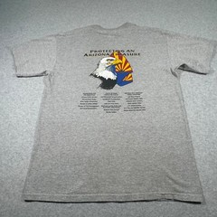 Bald Eagle Shirt Adult Large Gray Arizona Nest Watch Program Birds Nature Mens