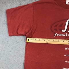 Vintage Female Planet T Shirt Mens M Red single stitch