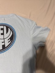 Reel Life Men’s Large T-Shirt Powder Blue Lightweight Graphic Fishing Tee