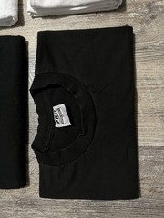 Lot of 8 PRO 5 Super Heavy Blank Black & White Short Sleeve T-Shirts Work XL