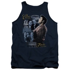 Elvis Presley Tanktop Collage Navy Tank