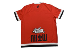 Graph Mens Capcom Street Fighter Gamer Red Sport Jersey NWT S, M, XL