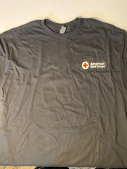 American Red Cross Give Blood Blood Drop Christmas 2025 XL Long-Sleeve T-Shirt