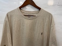 POLO Ralph Lauren Big & Tall OATMEAL TAN Short Sleeve Crewneck T Shirt 3XLT S44