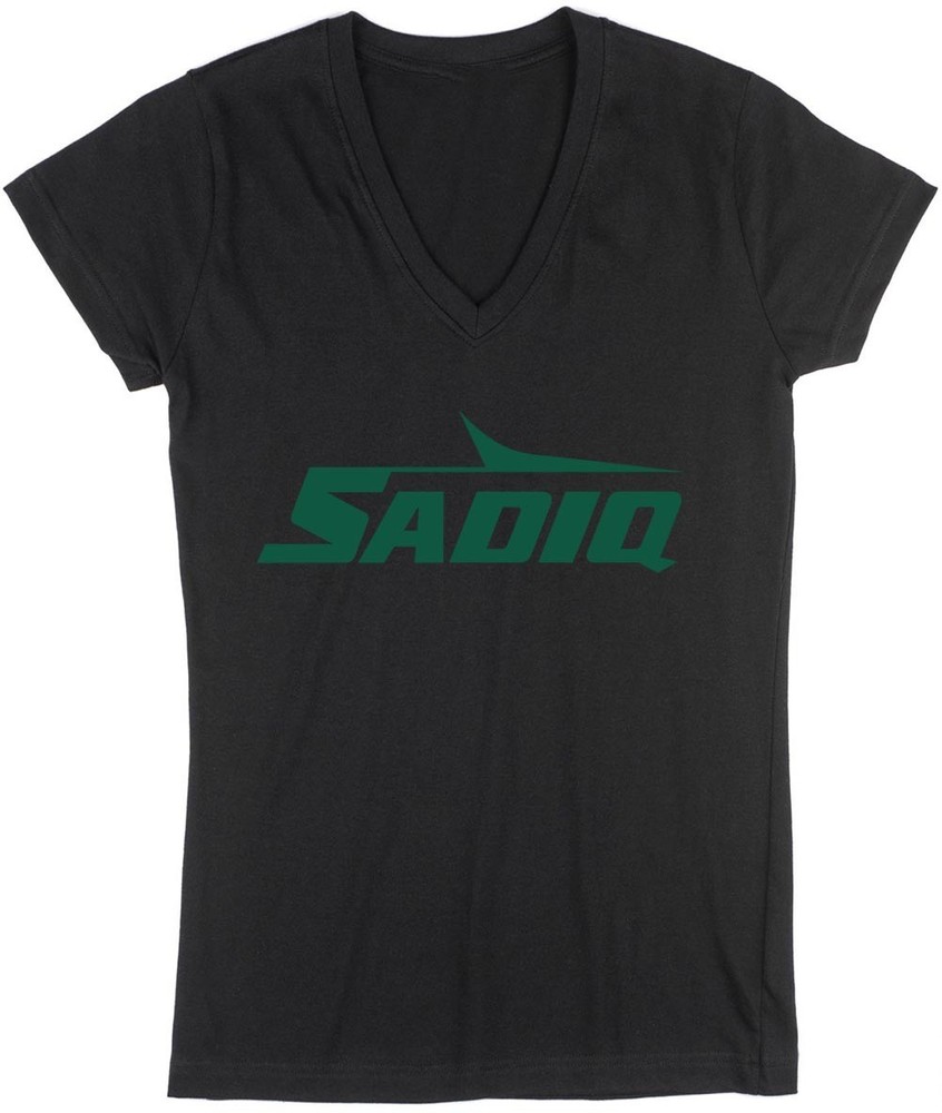 Kenyon Sadiq Jets Logo LADIES V-Neck Shirt T-Shirt Adult 2XL