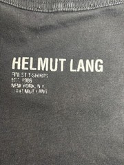 Helmut Lang Crinkle Crumple Logo Tee Shirt Black Men’s Large 100% Cotton