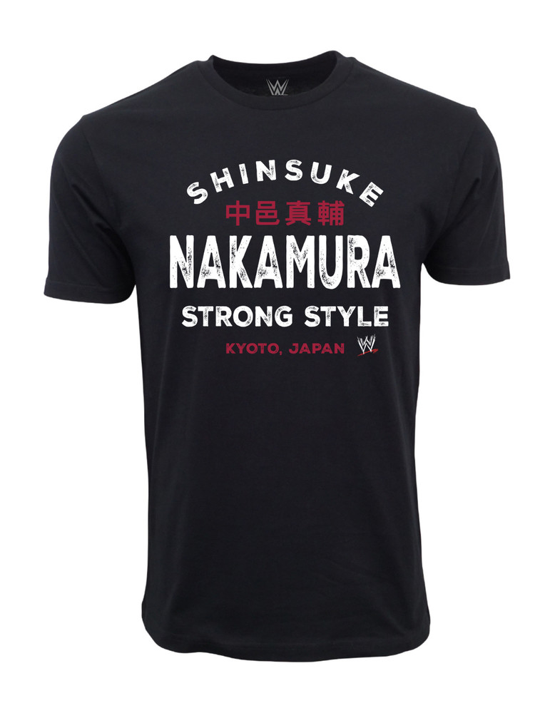WWE SHINSUKE NAKAMURA T SHIRT OFFICIAL ITEM BLACK