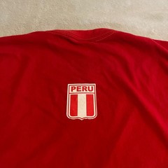 Vintage Peru PoloTran’s Te Amo Siempre Contigo Red Graphic T-Shirt Mens Medium