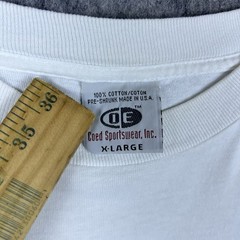 Vintage Coed Sportswear Men’s T-Shirt Just Hafta Teach White Made in USA Size XL