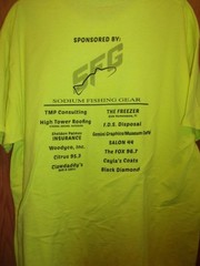HOMOSASSA FL Old Mill Tavern MULLET TOSS 2015 yellow XL t shirt