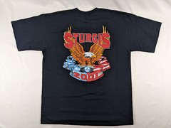 2001 Sturgis Eagle Wolf Biker T-Shirt Mens XL Sturgis Motorcycle Rally Black
