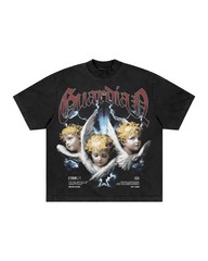 Guardian Angel Cherub Graphic T Shirt Gothic Vintage Streetwear Tee Unisex