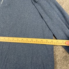 John Ashford Henley Mens XL Blue Long Sleeve Adventure Casual Outdoors Utility