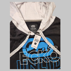 Ecko Unltd Men’s Hoodie T-Shirt Panel Stitched Colorblock Short Sleeve Tee NWT