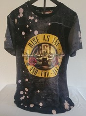 Guns N’ Roses “Rise As 1ne and For All” Tour T Black Bleach Wash Unisex Size XL
