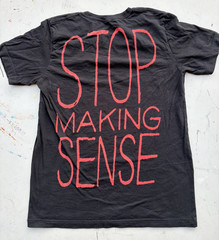 Men’s Talking Heads T-Shirt Black Spell-Out NO SIZE 80s Stop Making Sense NYC