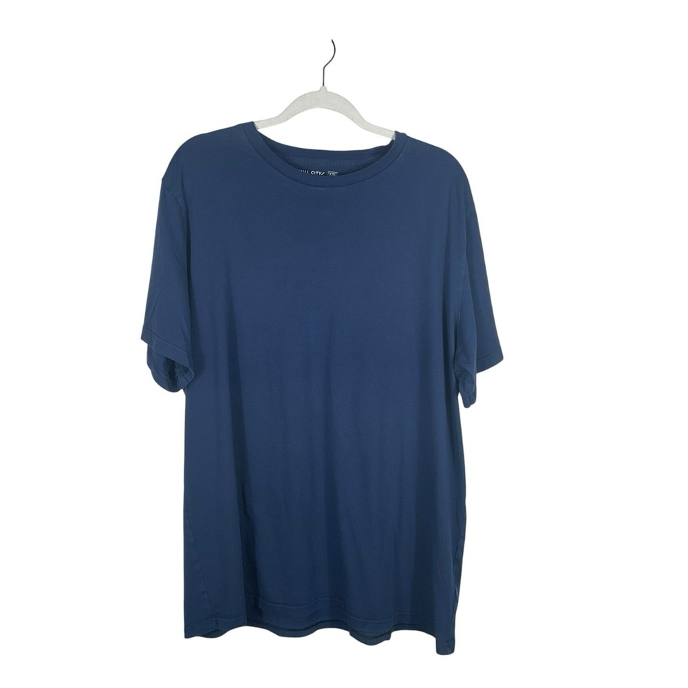 Hill City Supima Cotton Blue Short Sleeve T Shirt Comfort Soft Summer Size 2XXL