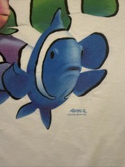 90s Vintage Rainbow Clown Fish Aquarium T-Shirt Men’s XXL Aquatic Ocean Sea