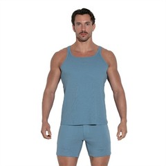 CODE 22 Train Cotton Tank Top 3302 Petrol