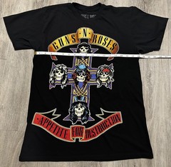 GUNS N’ ROSES APPETITE FOR DESTRUCTION CROSS LOGO T-SHIRT Size Medium