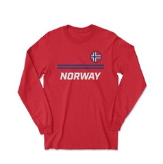 Norway Soccer Fans Haaland 9 Jersey Style Long Sleeve T-Shirt