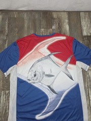 Reel Legends Shirt Adult Extra Large Short Sleeve Fishing Fish Polyester