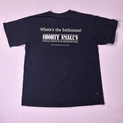 Shorty Smalls OKC Mens Large Funny Bar Restaurant T Shirt ‘Where’s The Bathroom’