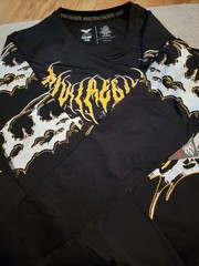 Civil Regime Black Cotton Men’s Wonder Woman Graphic Logo T-Shirt Crew L/S L