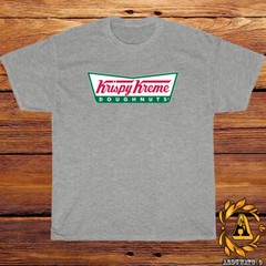 New Krispy Kreme Doughnuts Restaurant Logo Black/Grey/White/Navy T-Shirt S-5XL