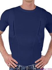 Unisex Lightweight Concealed Holster Tactical High Ammo Short Sleeved T-Shirt