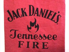 Jack Daniels Tennessee FIRE RED T-Shirt Size Large