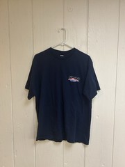 VINTAGE US Air Force Shirt Adult Extra Large Blue Single Stitch Military Mens L