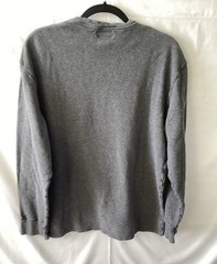 Polo Ralph Lauren Mens Sz 2XL Grey Waffle Knit Long Sleeve Crew Neck T-Shirt