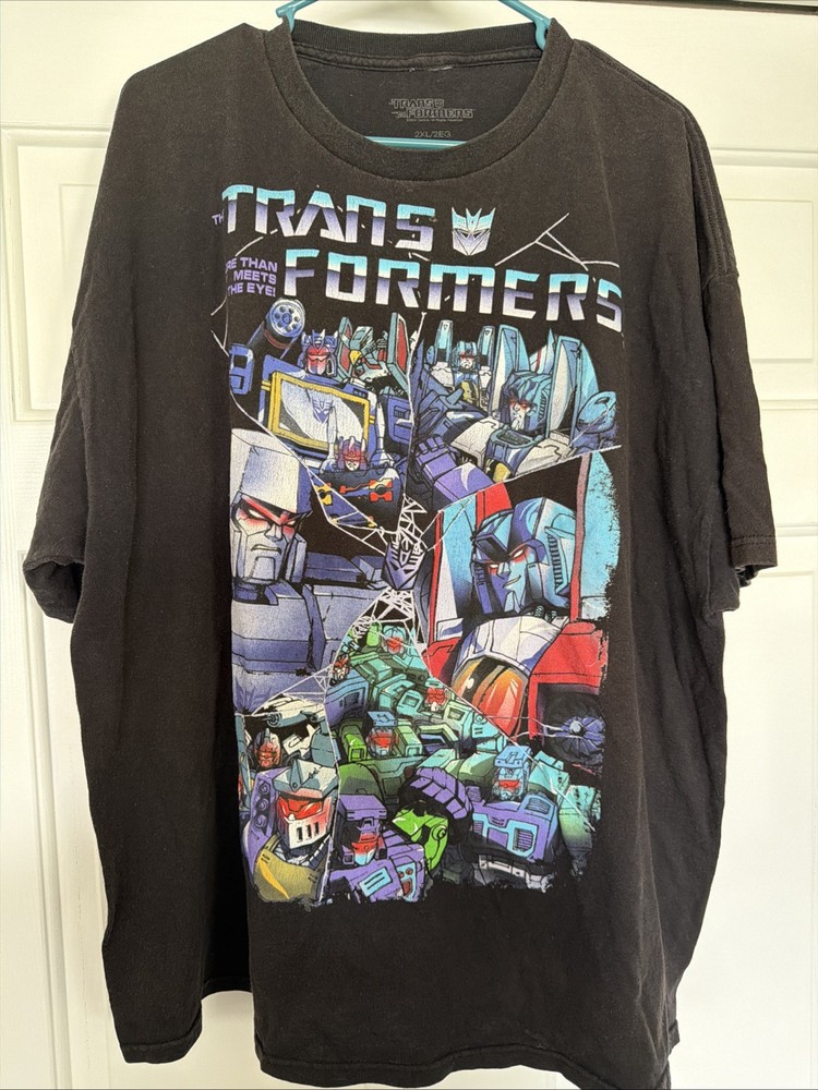 Y2K Transformers T Shirt Deceptions Megatron Large Print Size XXL
