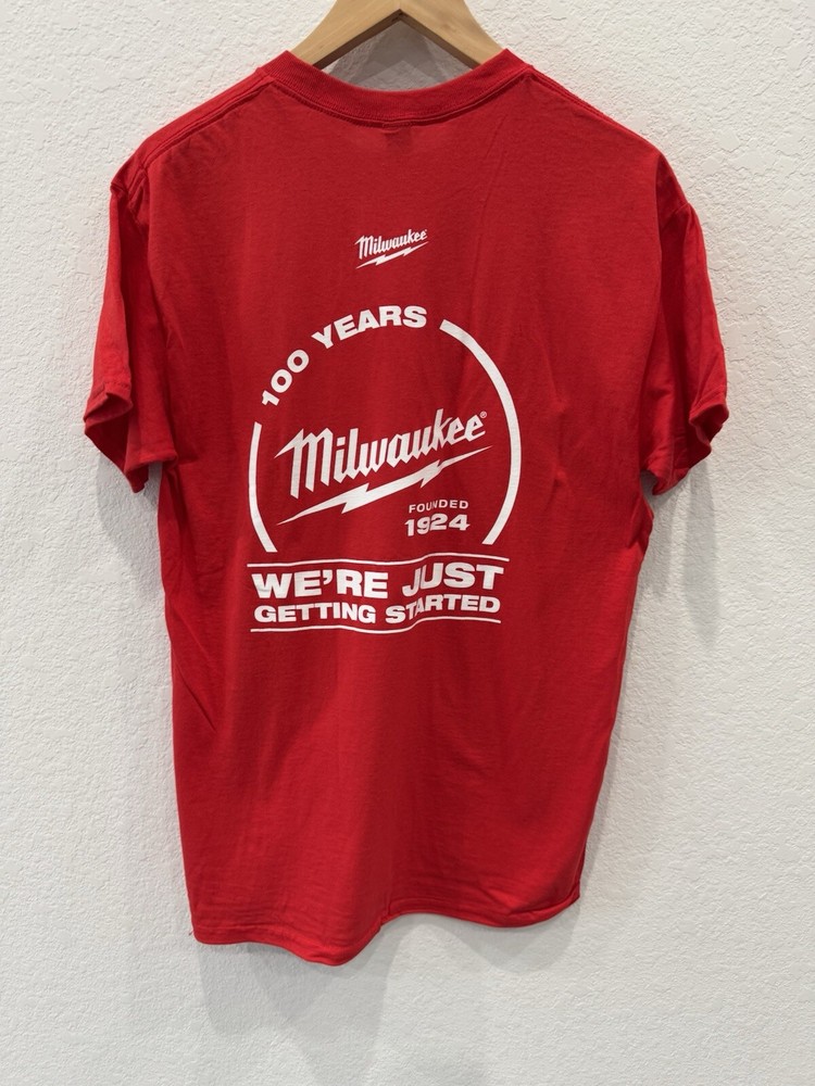 Milwaukee T Shirt Unisex Graphic Print Celebrating 100 Years M medium NEW