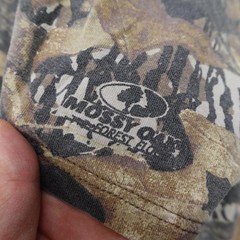 Vintage Jerzees Outdoors Shirt Mens Medium Brown Camo Mossy Oak Forest Floor