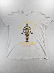 Vintage Gold’s Gym Venice CA T Shirt Men’s M White Neon Muscle Joe Bodybuilding