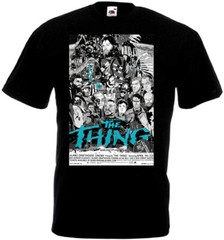 The Thing v82 T-shirt black movie poster horror John Carpenter all sizes S-5XL