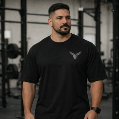 Men’s Cotton Heavyweight Oversized Boxy Style Dropped Shoulder Casual T-Shirt