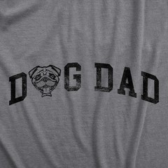 Mens Dog Dad Pug T Shirt Funny Cute Puppy Pet Pugs Lover Tee for Guys