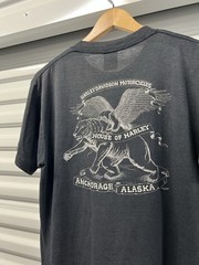 Vintage Harley Davidson 3D Emblem Shirt Mens L Where Do Ride My Scooter USA 1986