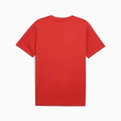 PUMA Essentials Logo Lab Tee, Men’s T-Shirt – Black/White, Red,