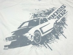 Ford Mustang Boss 302 White Tee T-Shirt Men’s Size XL NWOT