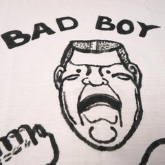 Vintage 60s Bad Boy Vince T Shirt Mens XL White Brent Montgomery Ward Thin Punk