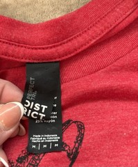 District Perfect Tri “You Better Buckle Up” Men’s M Red Short Sleeve Graphic Tee