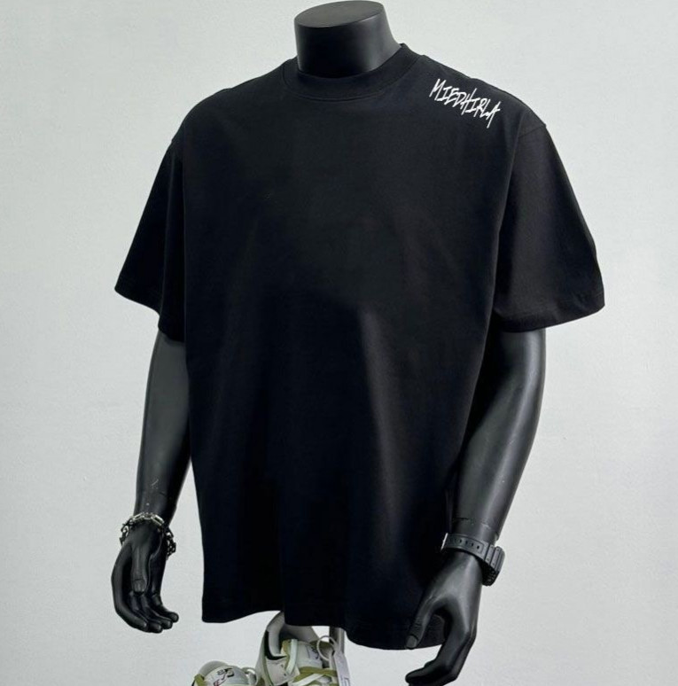 Men’s Crew Neck Simple Comfort Heavy Cotton T-Shirt Tees Short Sleeve BLACK 2XXS