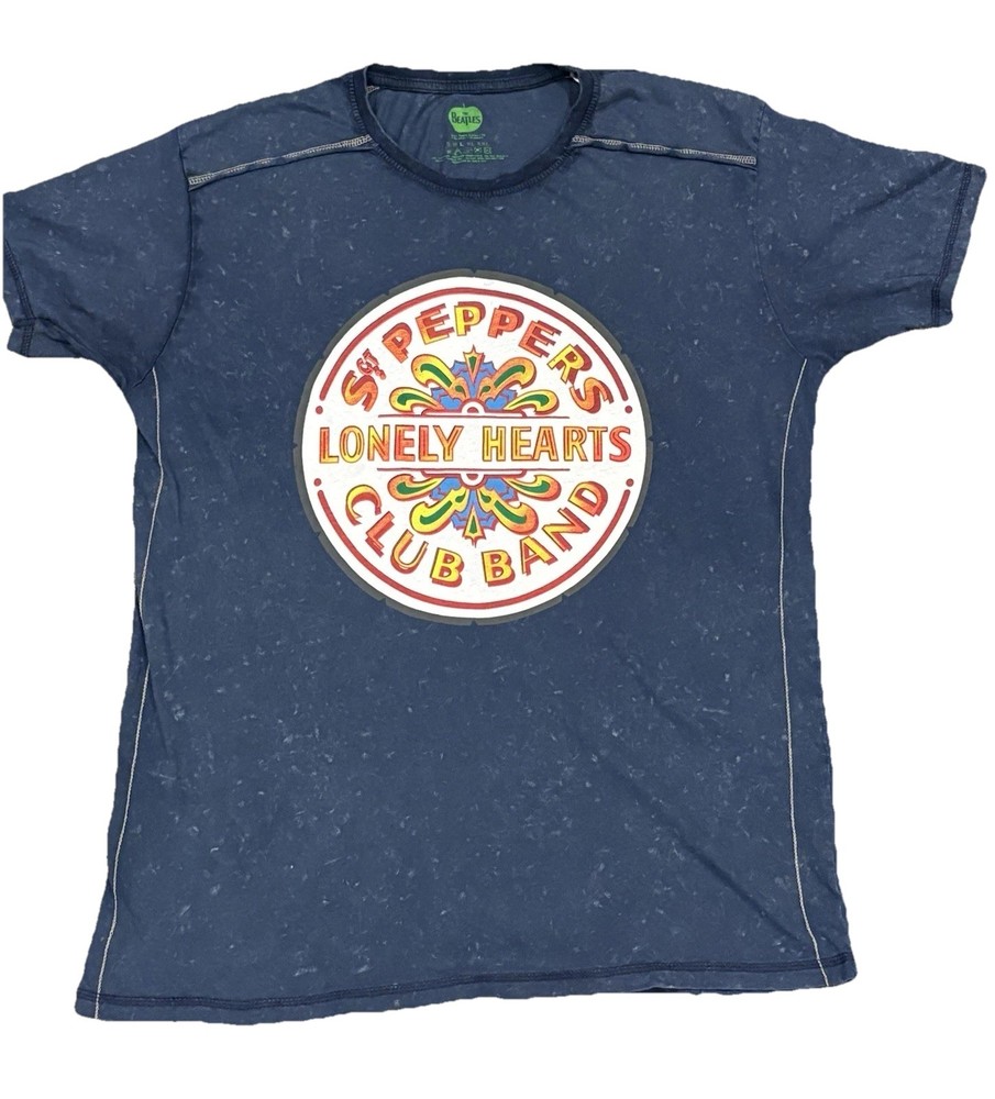 The Beatles Sargent Pepper T-Shirt Original Vintage Drum Head Mens Soft Feel